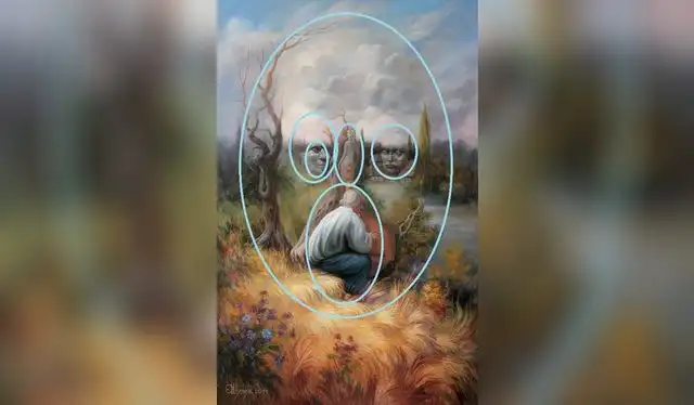 Los 6 rostros del reto visual identificados.<br>   