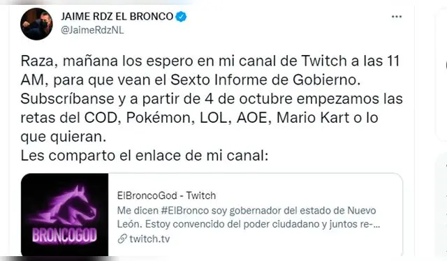 El Bronco Twitch 
