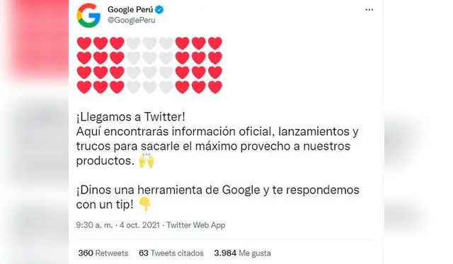 Vía Twitter.   