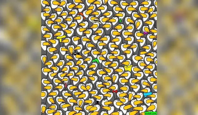  Encuentra al pingüino oculto en la imagen en solo 30 segundos ¿Serás capaz de hacerlo?    