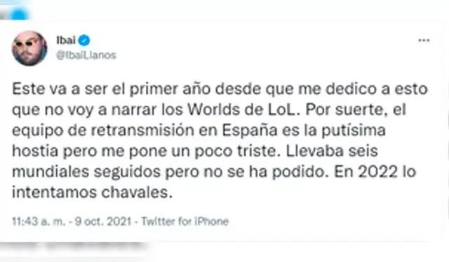 Ibai Llanos Worlds 2021 Ibai Llanos Worlds 2021
