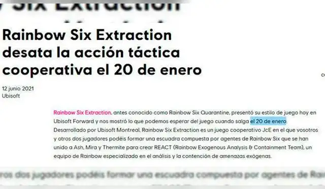 Rainbow Six Extraction Rainbow Six Extraction