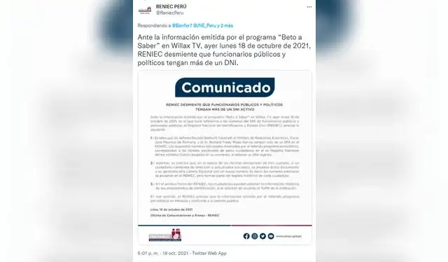 Vía Twitter.