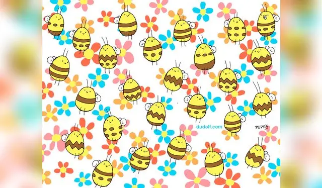 Halla a la abeja de la colmena que es diferente al resto en 20 segundos / Foto: Dudolf.com 