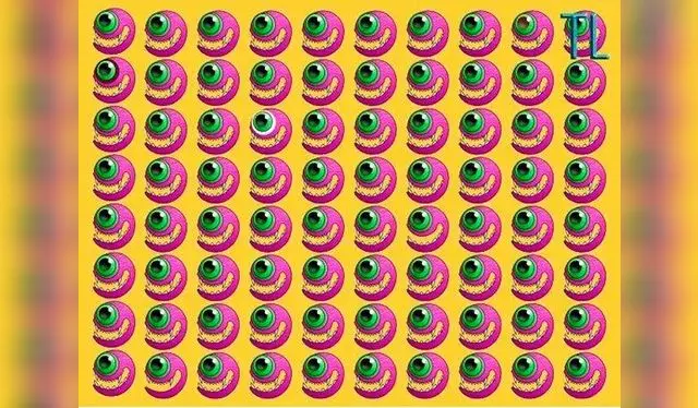 Encuentra los 5 ojos diferentes al resto en 20 segundos / Foto: Facebook 