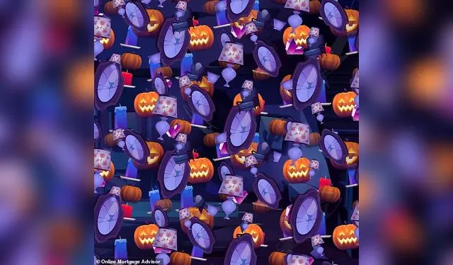 Ubica al espíritu oculto entre los objetos de Halloween / Foto: Facebook Ubica al espíritu oculto entre los objetos de Halloween / Foto: Facebook