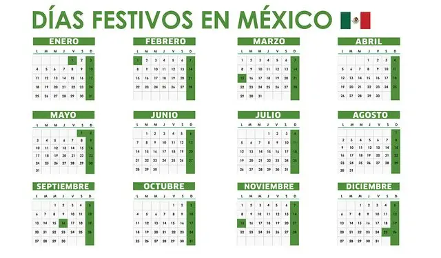 Calendario México 2022   