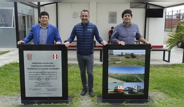 Youri Djorkaeff junto a las autoridades de la FPF. Youri Djorkaeff junto a las autoridades de la FPF.