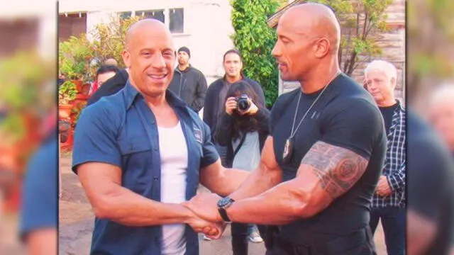 dwayne johnson, la roca, the rock, vin diesel