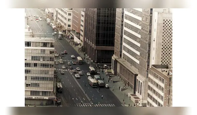 Avenida Abancay en 1970.