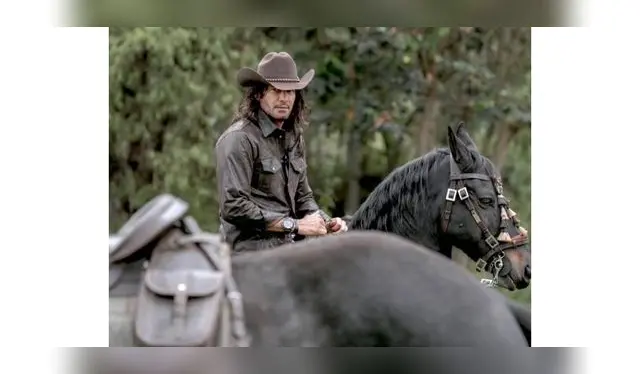 Mario Cimarro en grabaciones de Pasión de Gavilanes 2