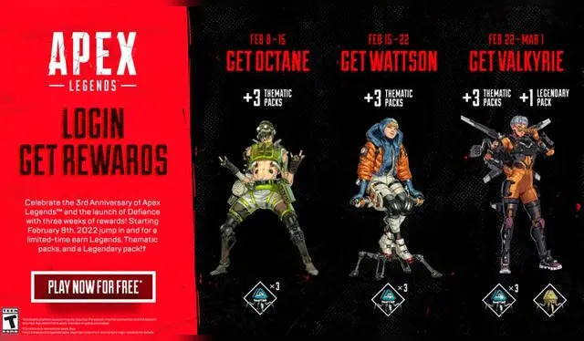 Apex Legends personajes gratuitos febrero 