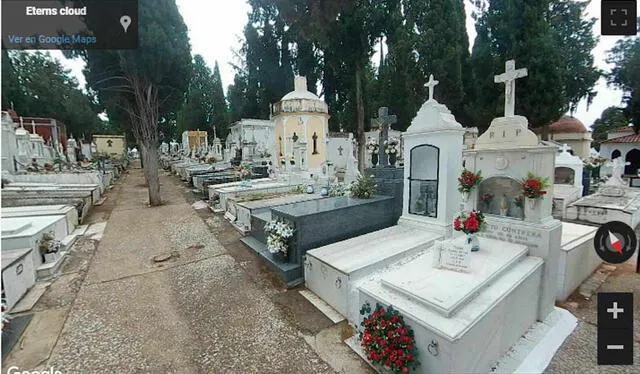 Cementerio de Mérida ofrece paseos virtuales de 360° para visitar nichos y tumbas / Foto: Google Maps Cementerio de Mérida ofrece paseos virtuales de 360° para visitar nichos y tumbas / Foto: Google Maps