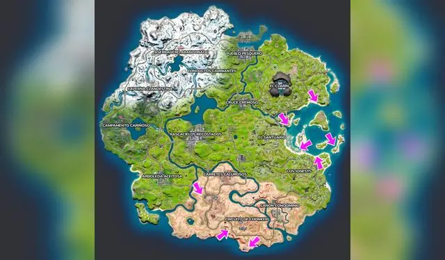 Fortnite donde y como hallar el mapa del tesoro de Drake