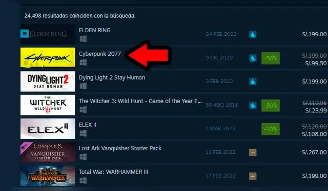 Cyberpunk 2077 Steam 