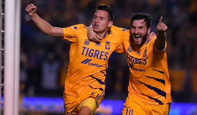 Thauvin y Gignac son jugadores franceses de Tigres. Foto: Twitter La Afición.   