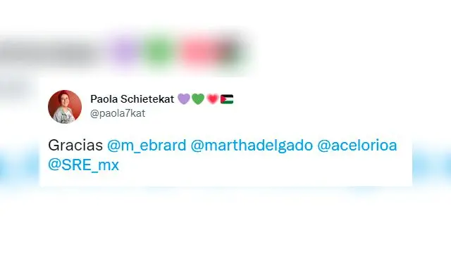  Paola Schietekat agradeció al apoyo para su caso.    