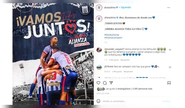Mensaje de Alianza Lima previo al clásico peruano. Mensaje de Alianza Lima previo al clásico peruano.