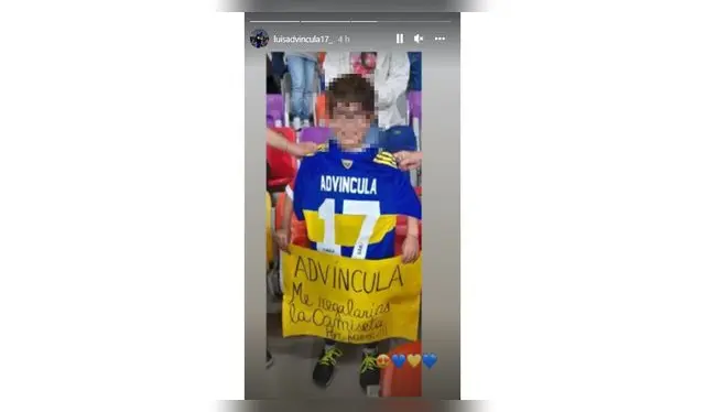 Advíncula compartió el gesto que tuvo con niño hincha de Boca Juniors.   