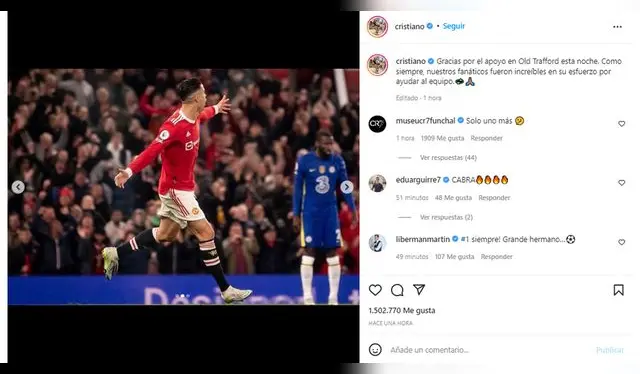 Ronaldo agradeció a los hinchas del Manchester United. (Foto: Captura)   