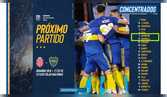 Boca Juniors incluyó a Luis Advíncula y Carlos Zambrano en lista de convocados.   