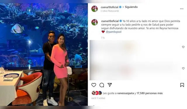Christian Cueva y su esposa 