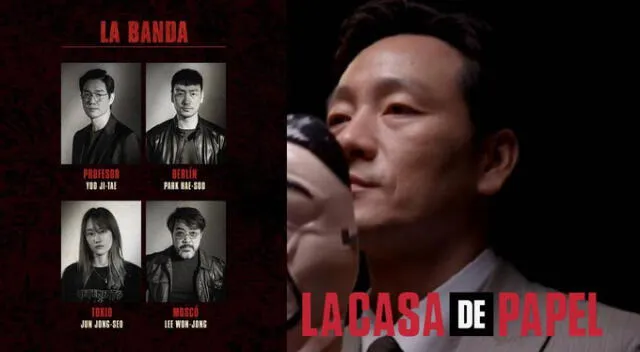 Parte del reparto de La Casa de Papel: Corea (Foto: Netflix)   