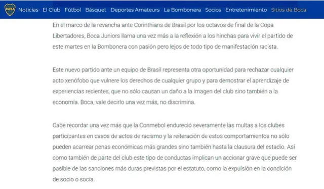 Boca Juniors vs Corinthians