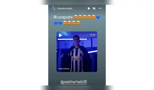  André Carrillo se emocionó tras la presentación de Paolo Hurtado.   