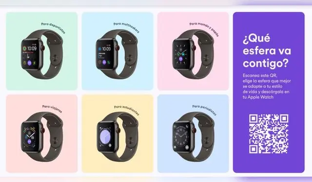 Las 6 esferas de Cabify en Apple Watch (Foto: Cabify) Las 6 esferas de Cabify en Apple Watch (Foto: Cabify)