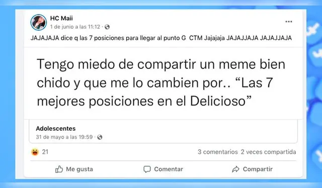 ¿Por qué los memes que comparto en Facebook son reemplazados por páginas para adultos?