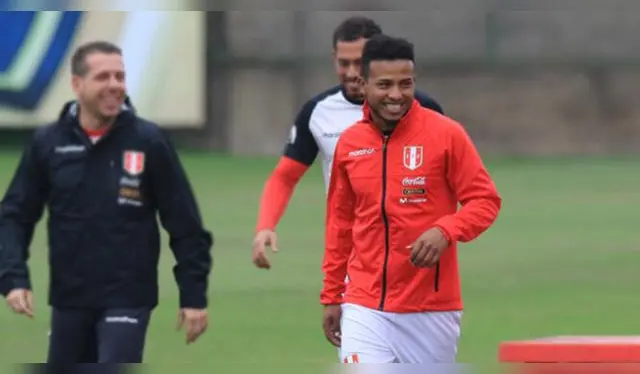  Johan Madrid en los entrenamientos con la Selección Peruana en Videna.   