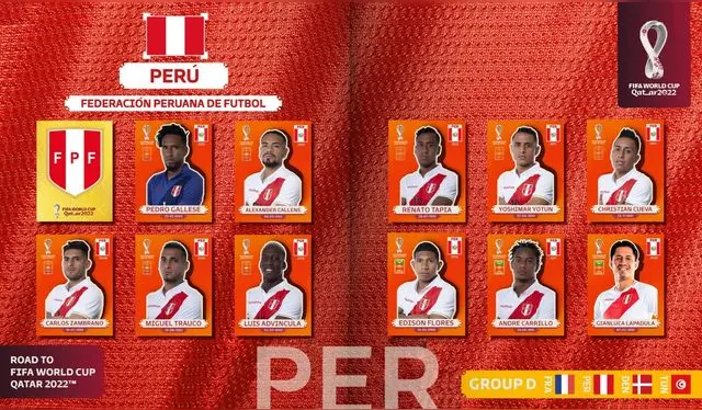 Así luciría las supuestas páginas de Perú en el álbum Panini. | Foto: Facebook   