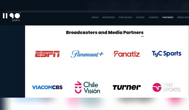 Los medios de comunicación con los que colabora 1190 Sports.   