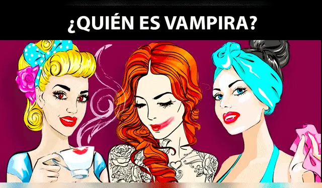  ¿Cuál de estas mujeres es vampira? / Foto: Genial guru   