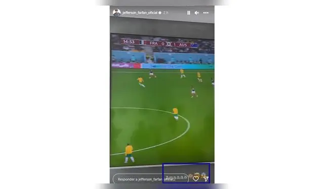 La curiosa reacción de Farfán en el partido de Francia vs. Australia La curiosa reacción de Farfán en el partido de Francia vs. Australia