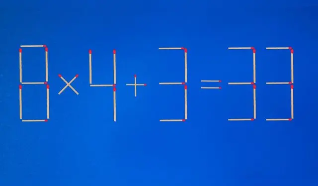 Halla el cerillo que está colocado pro error y ubícalo en el lugar correcto. | Foto: Líbero   