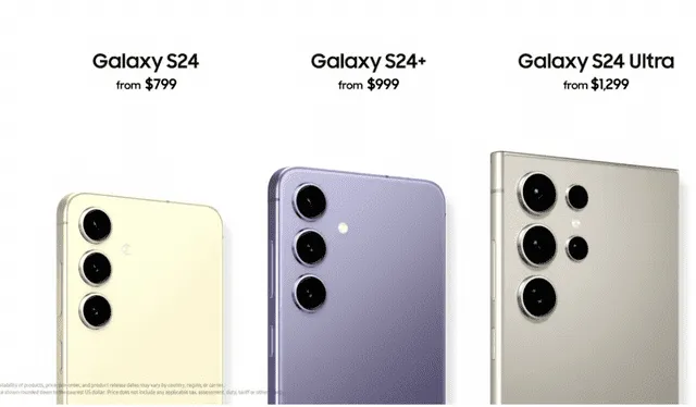 Precios de los nuevos Galaxy de Samsung. Foto: Samsung   