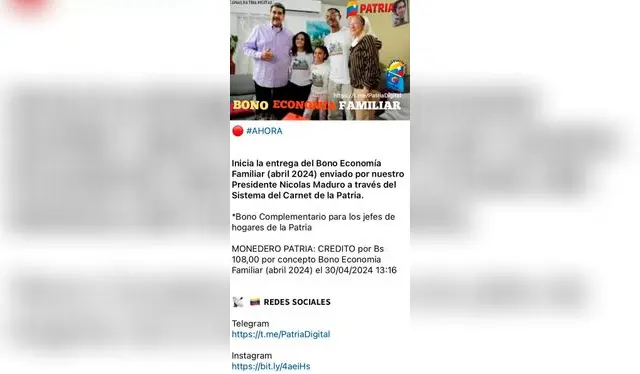 Bono Economía Familiar 2024