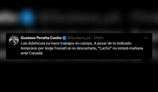 Luis Advíncula, jugador de la selección peruana