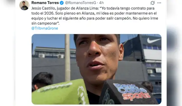 Jesús Castillo se queda en Alianza Lima Jesús Castillo se queda en Alianza Lima