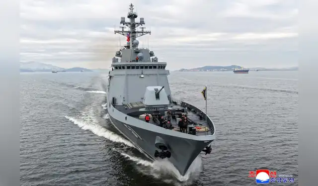 El nuevo destructor que presentó Kim Jong-un