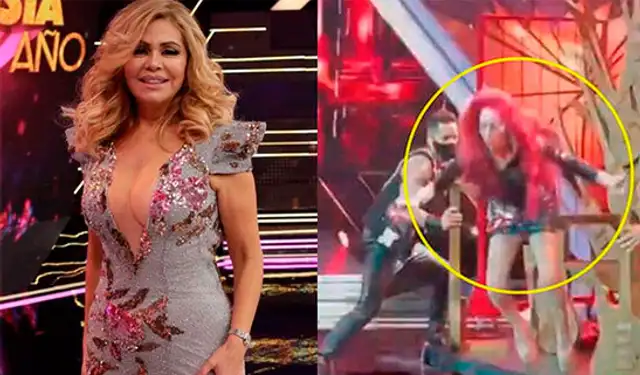 Monique Pardo advierte a Gisela Valcárcel sobre caída sufrida en Reinas del Show.   