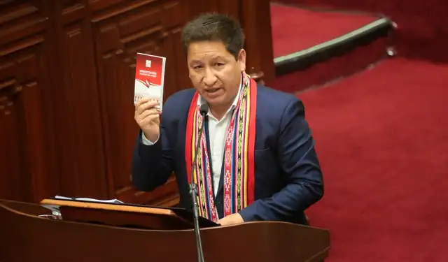 Guido Bellido pide voto de confianza Guido Bellido pide voto de confianza