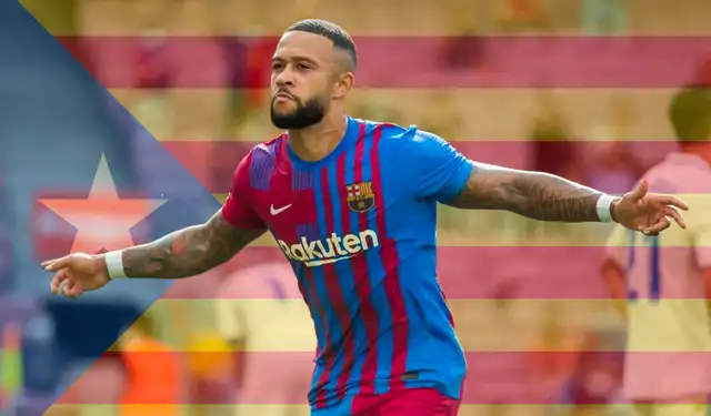Memphis Depay en Barcelona. (Foto: Barcelona) Memphis Depay en Barcelona. (Foto: Barcelona)