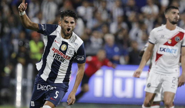 <strong>Zambrano celebrando el segundo gol de Alianza</strong>   