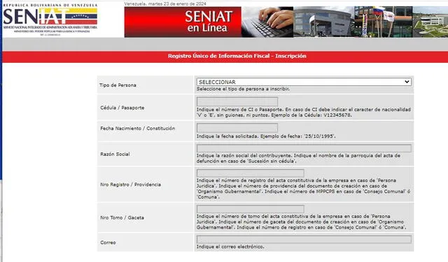 Registro de Información Fiscal RIF Registro de Información Fiscal RIF