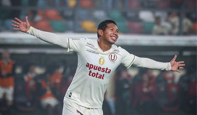Edison Flores acumula siete goles con Universitario en la Liga 1 2024.   