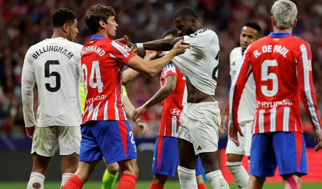 Atlético Madrid y Real Madrid empataron el derbi español.   