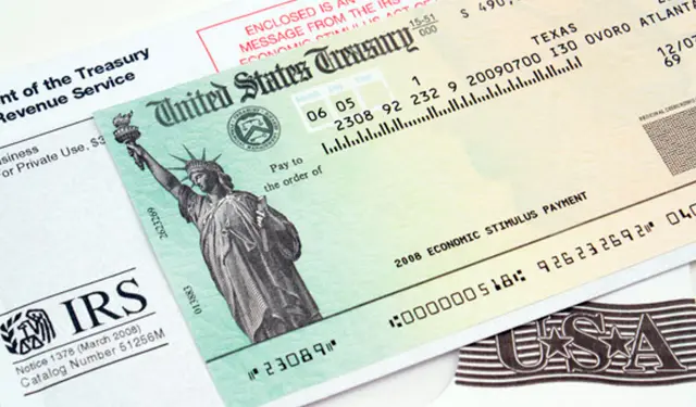 Cheque de estímulo.